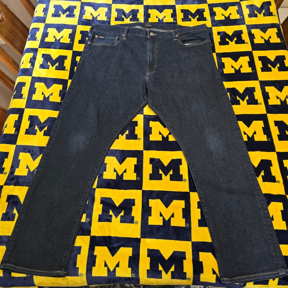 Polo Ralph Lauren Sullivan Slim Jeans Mens 42x30 Dark Wash Indigo Denim Pants